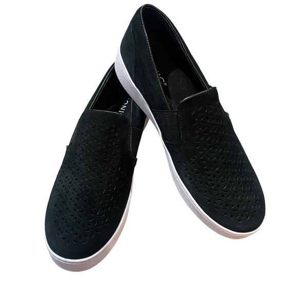 Vionic Kani Sneakers Size 8.5 Black Suede Slip-On NWOB Orthotic Walking Shoes - Picture 16 of 16